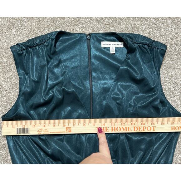 NEW Dress The Population Krista Dress Size Large In Pine - Picture 4 of 12